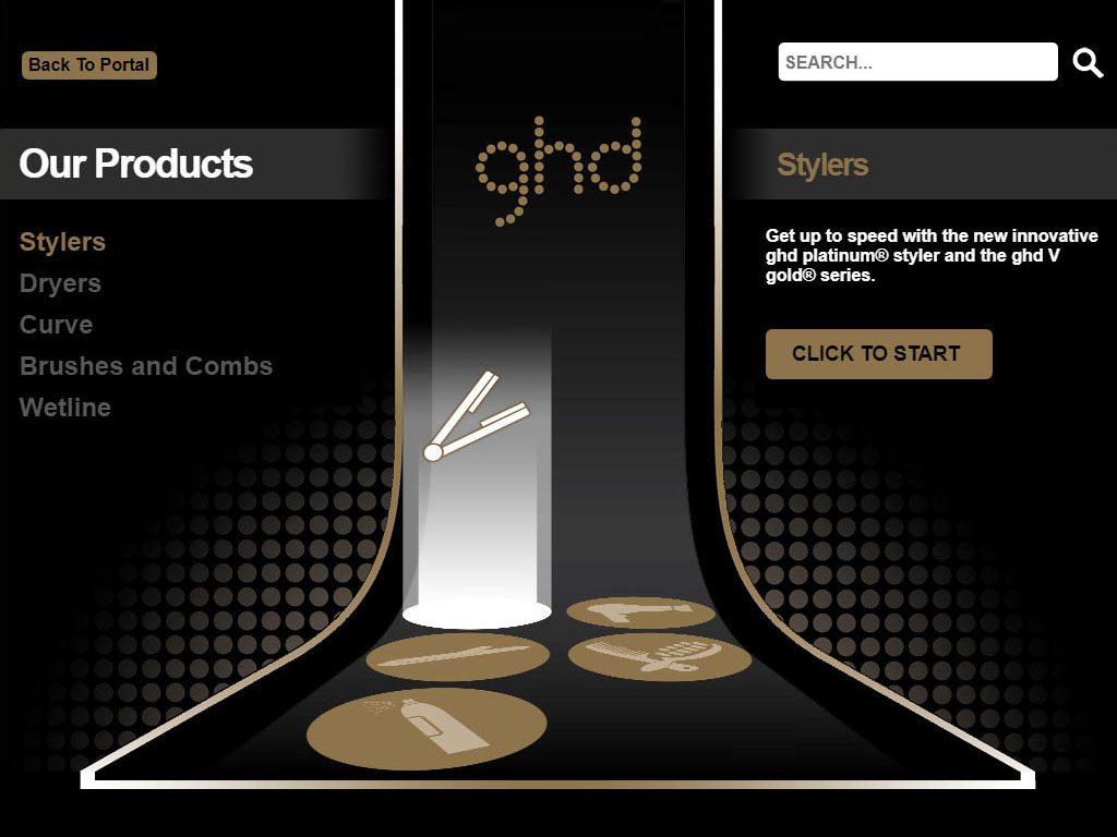 ghd LMS menus