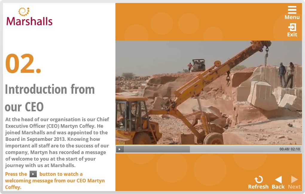 marshalls video elearning