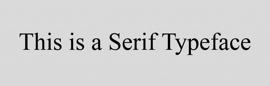 Serif Typeface