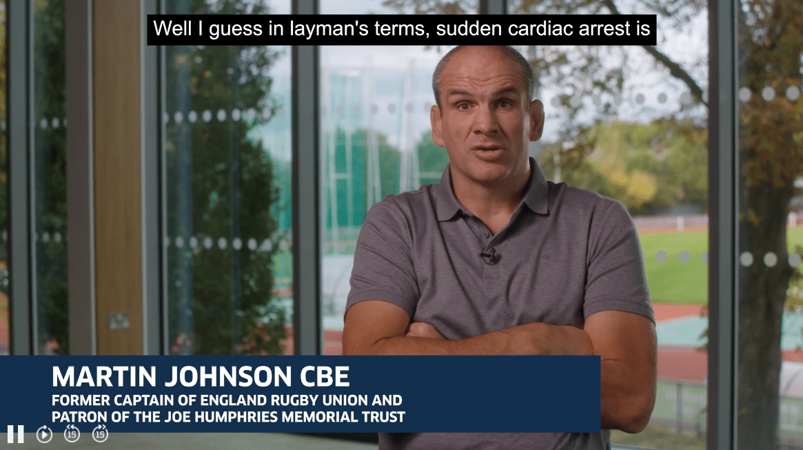 Martin Johnson CBE - Joe Humphries Memorial Trust Patron