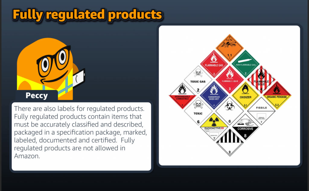 Hazmat compliance training for Amazon