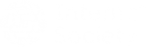 Internet Society logo in white