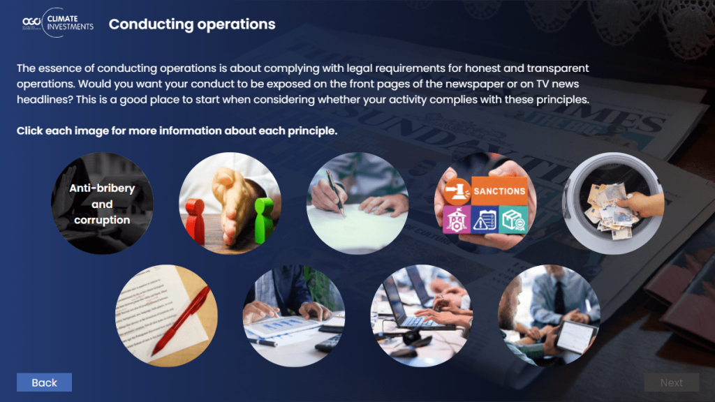 OCGI Conducting operations interaction
